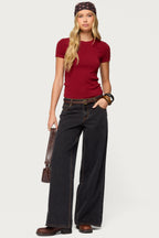 Cropped Wide-Leg Jeans