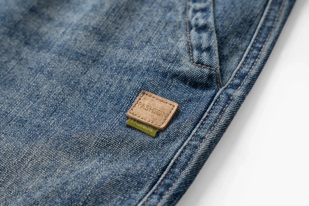 Classic Tapered Blue Jeans – Vintage Everyday Denim