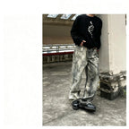 Acid Wash Baggy Jeans – Retro Streetwear Grunge Style