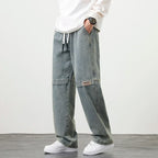 Drawstring Utility Jeans – Relaxed Fit Streetwear Style