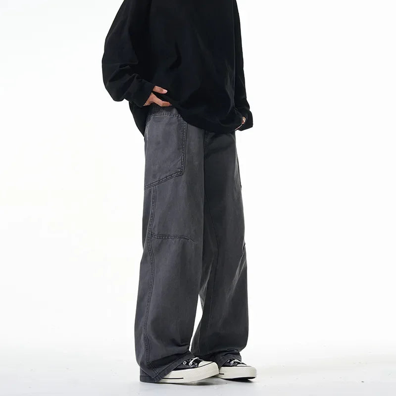 Indigo Cargo Jeans - detail